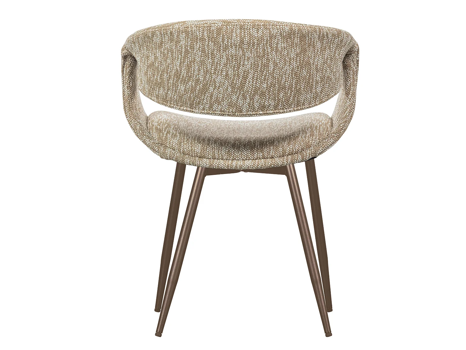 Lot de 2 chaises de table en fer et polyester YOSSI