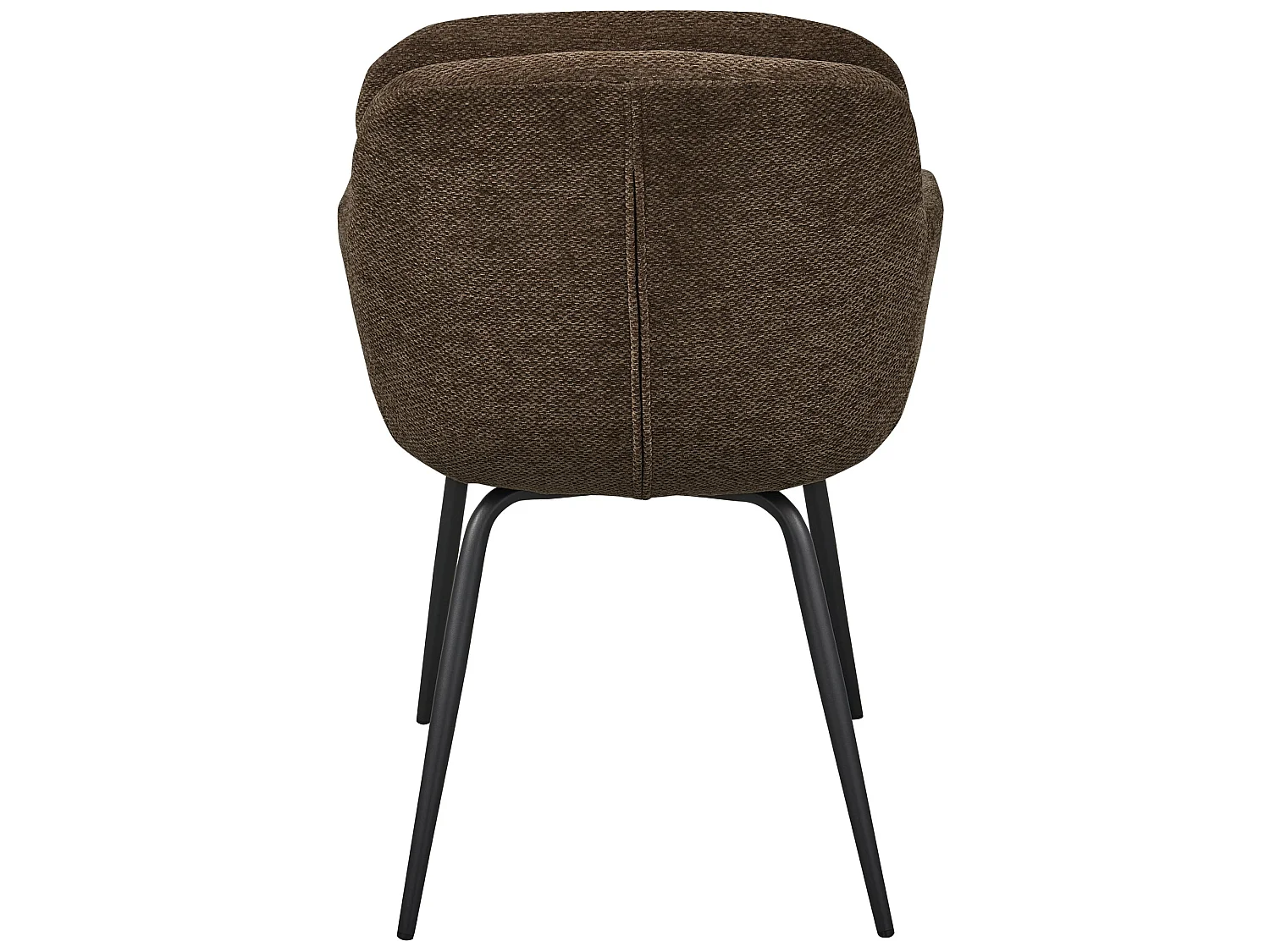 Lot de 2 chaises de table en tissu chenille RUNA