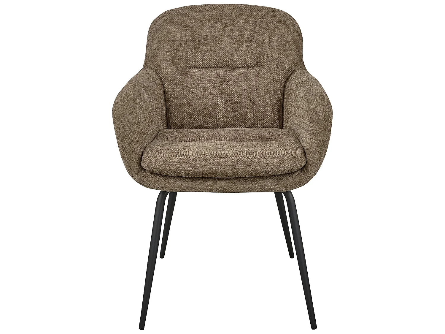 Lot de 2 chaises de table en tissu chenille RUNA