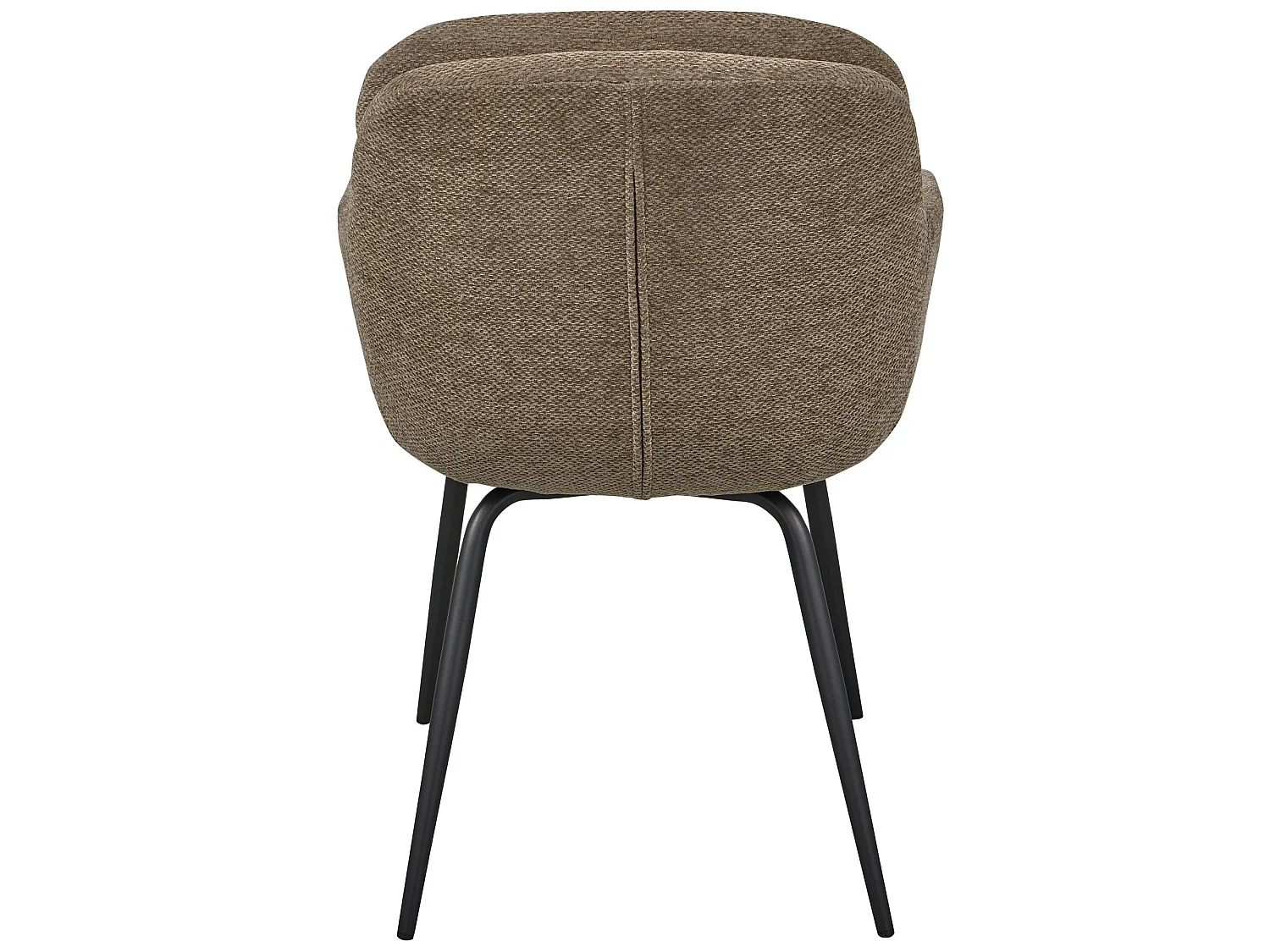 Lot de 2 chaises de table en tissu chenille RUNA