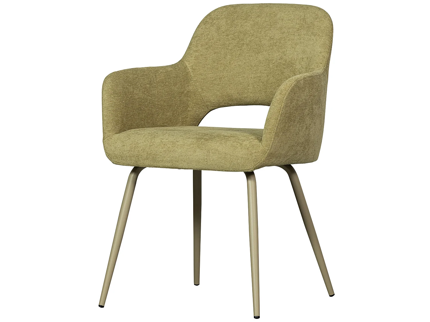Lot de 2 chaises de table avec accoudoir en polyester JENNY
