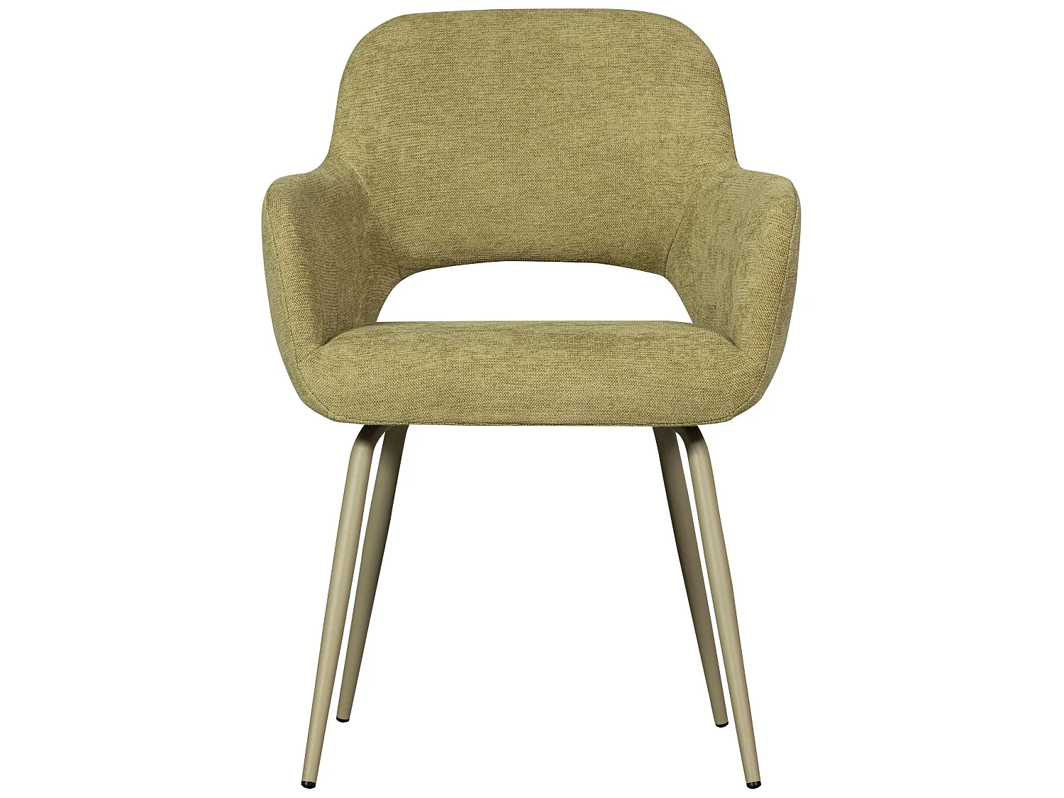 Lot de 2 chaises de table avec accoudoir en polyester JENNY