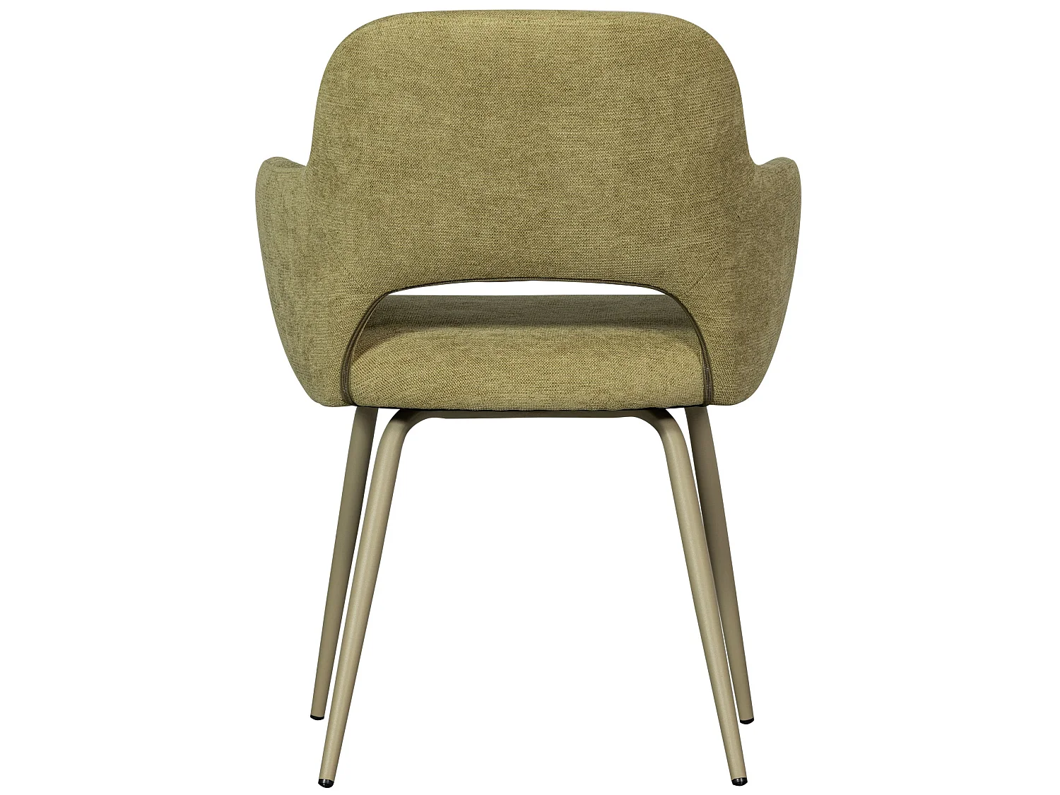 Lot de 2 chaises de table avec accoudoir en polyester JENNY