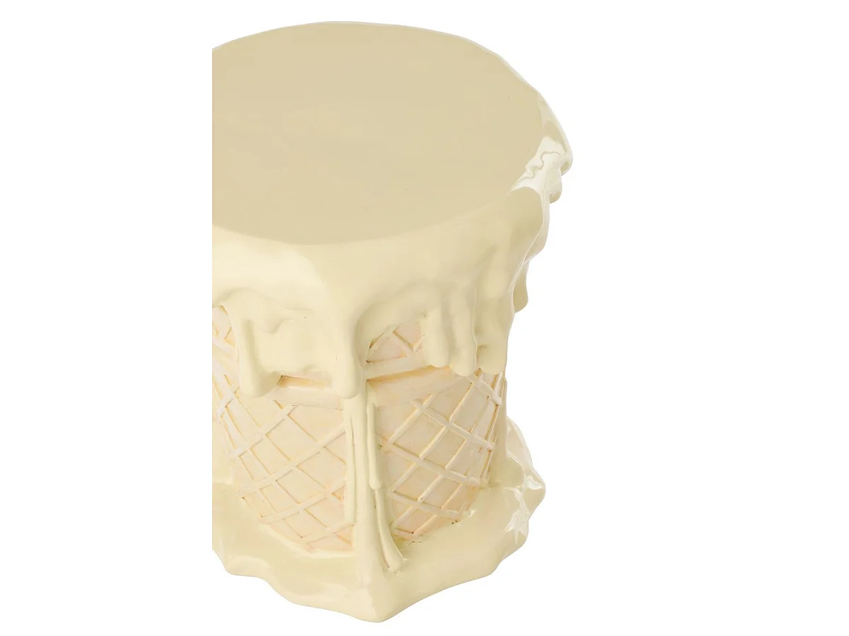 Table d'Appoint Enfant "Crème Glacée" 38cm Jaune