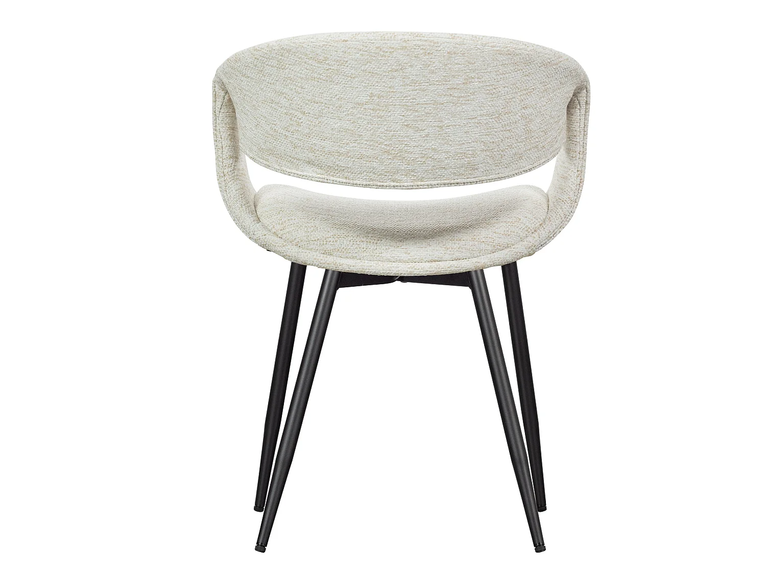 Lot de 2 chaises de table en fer et polyester YOSSI
