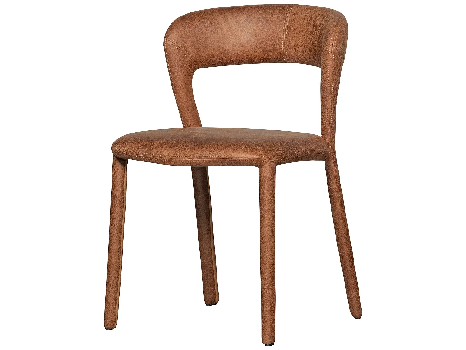 Lot de 2 chaises de table en similicuir NOBLE