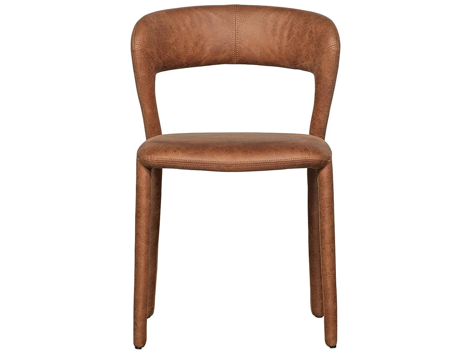 Lot de 2 chaises de table en similicuir NOBLE