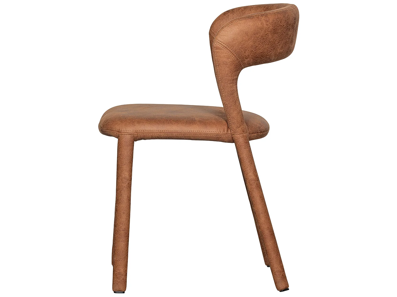 Lot de 2 chaises de table en similicuir NOBLE