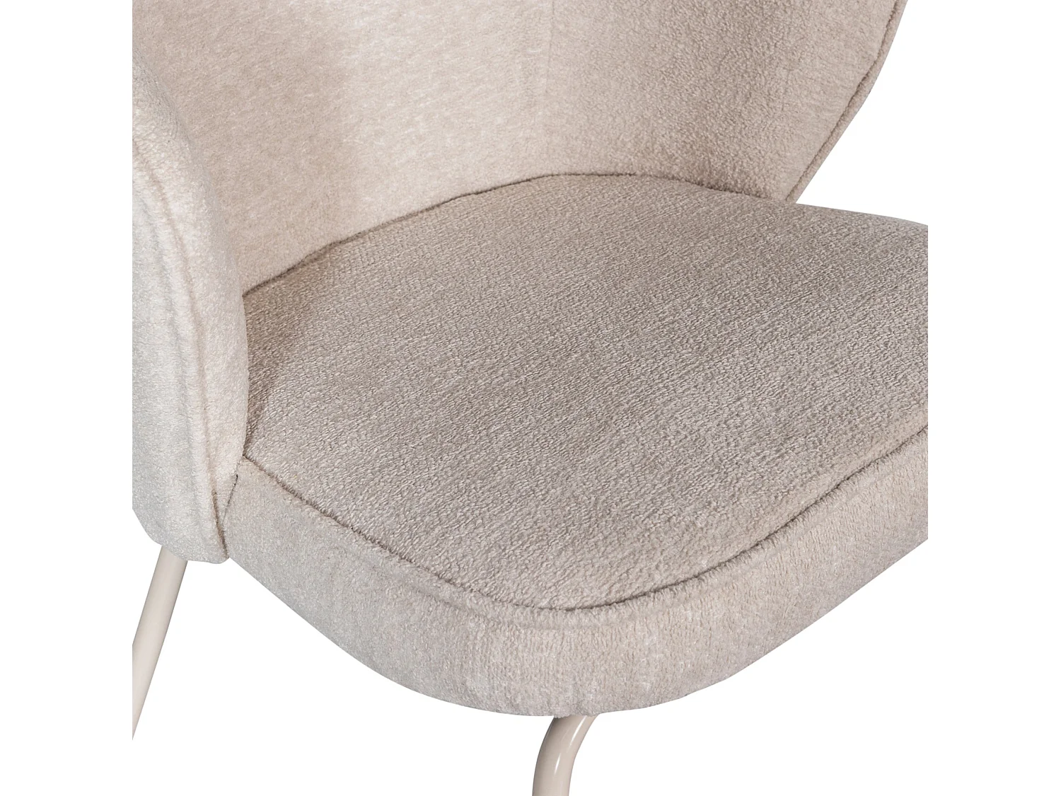 Lot de 2 chaises de salle à manger en polyester ADMIT