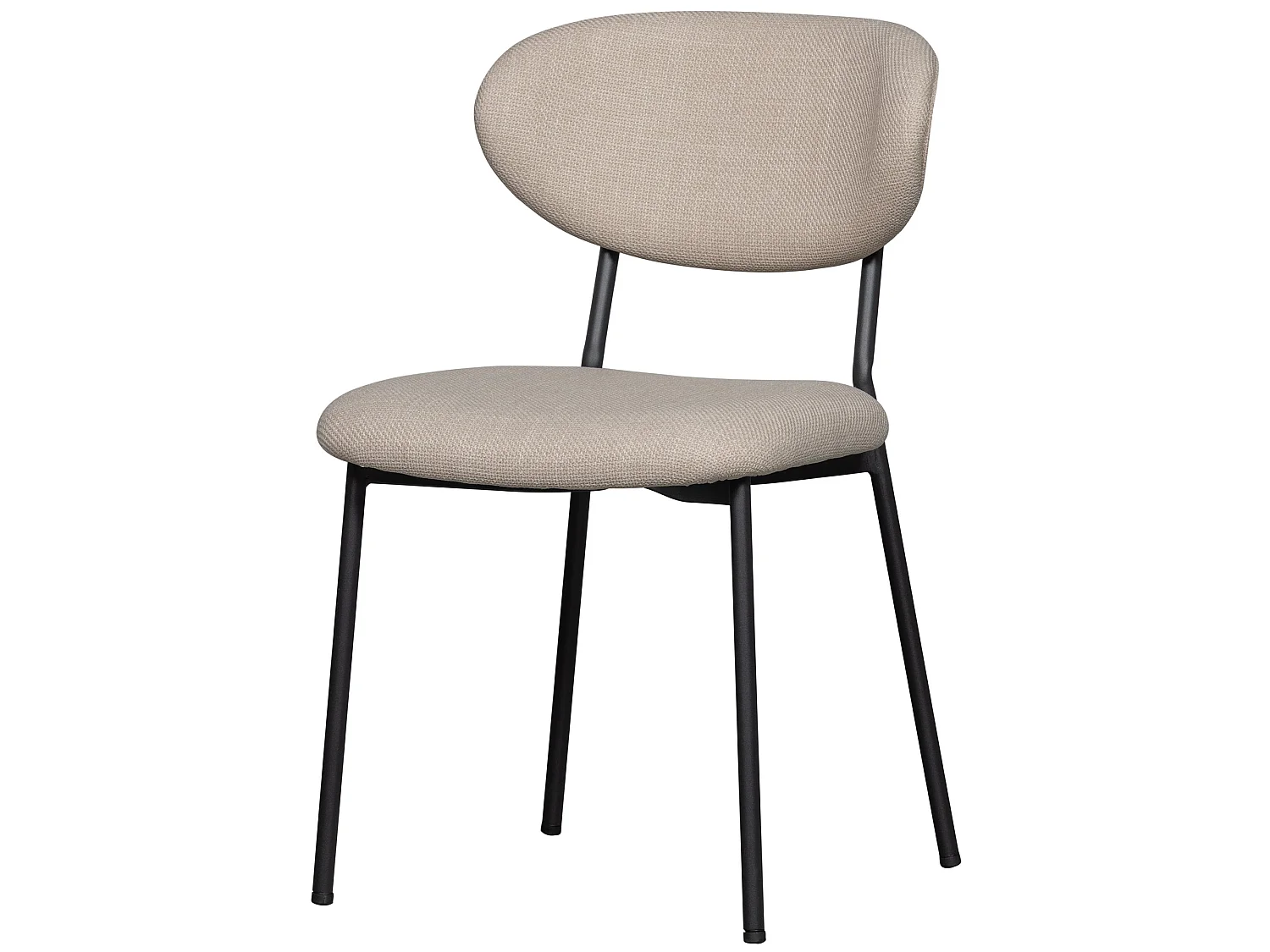 Lot de 2 chaises de salle à manger en polyester KJELD