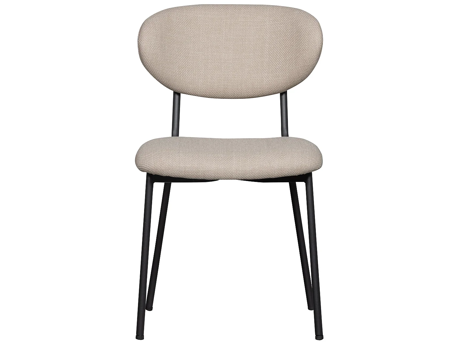 Lot de 2 chaises de salle à manger en polyester KJELD