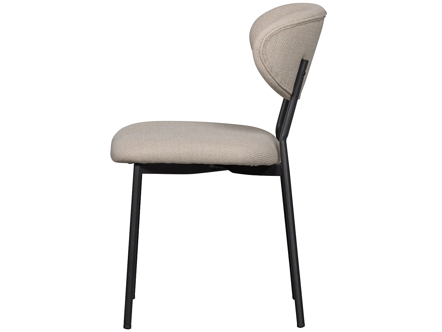Lot de 2 chaises de salle à manger en polyester KJELD