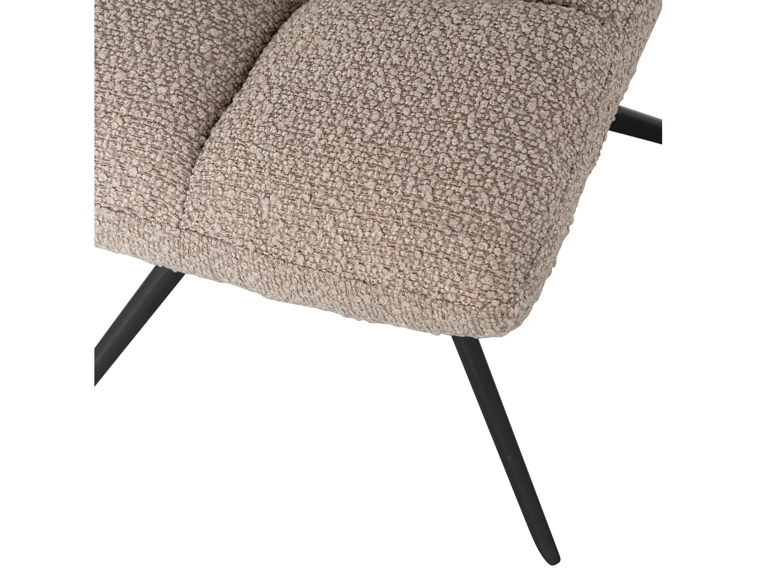 Chaise de table rotatif bouclé VINNY