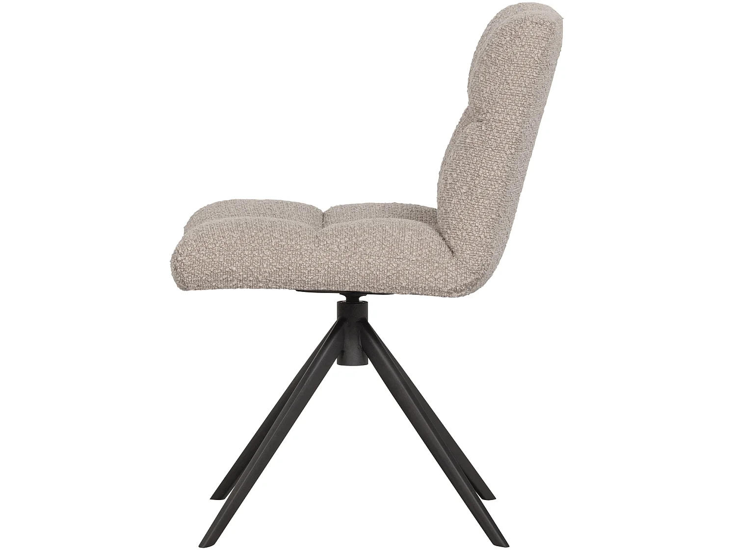 Chaise de table rotatif bouclé VINNY