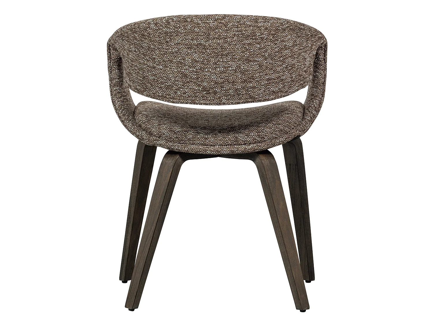 Lot de 2 chaises de table en bois et polyester YOSSI