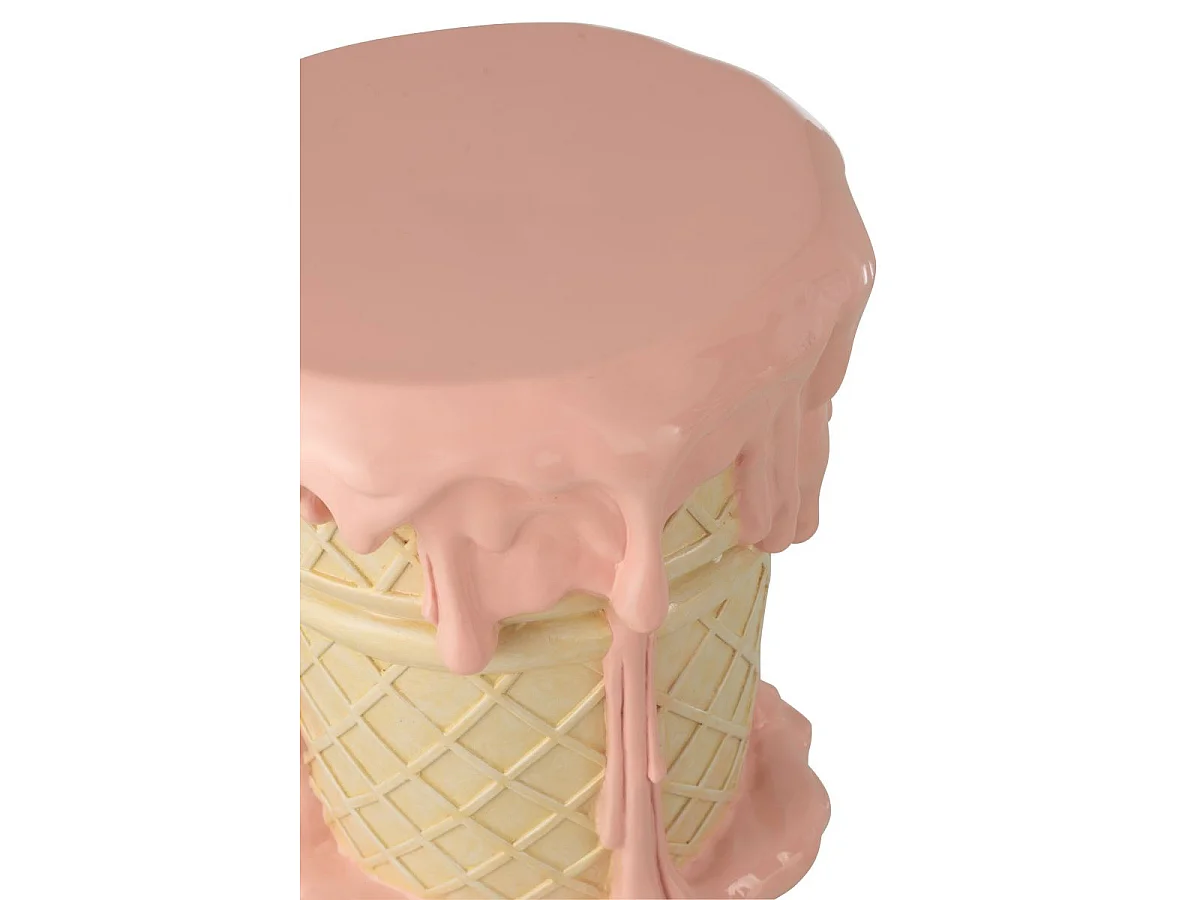 Table d'Appoint Enfant "Crème Glacée" 38cm Rose
