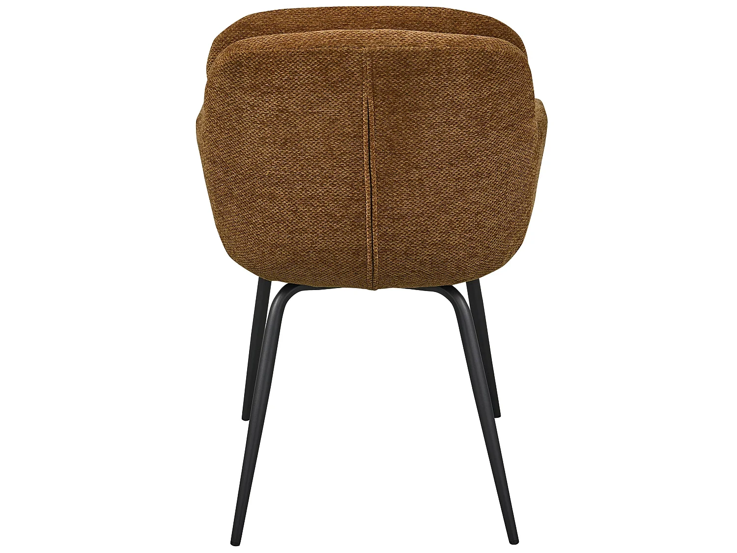 Lot de 2 chaises de table en tissu chenille RUNA
