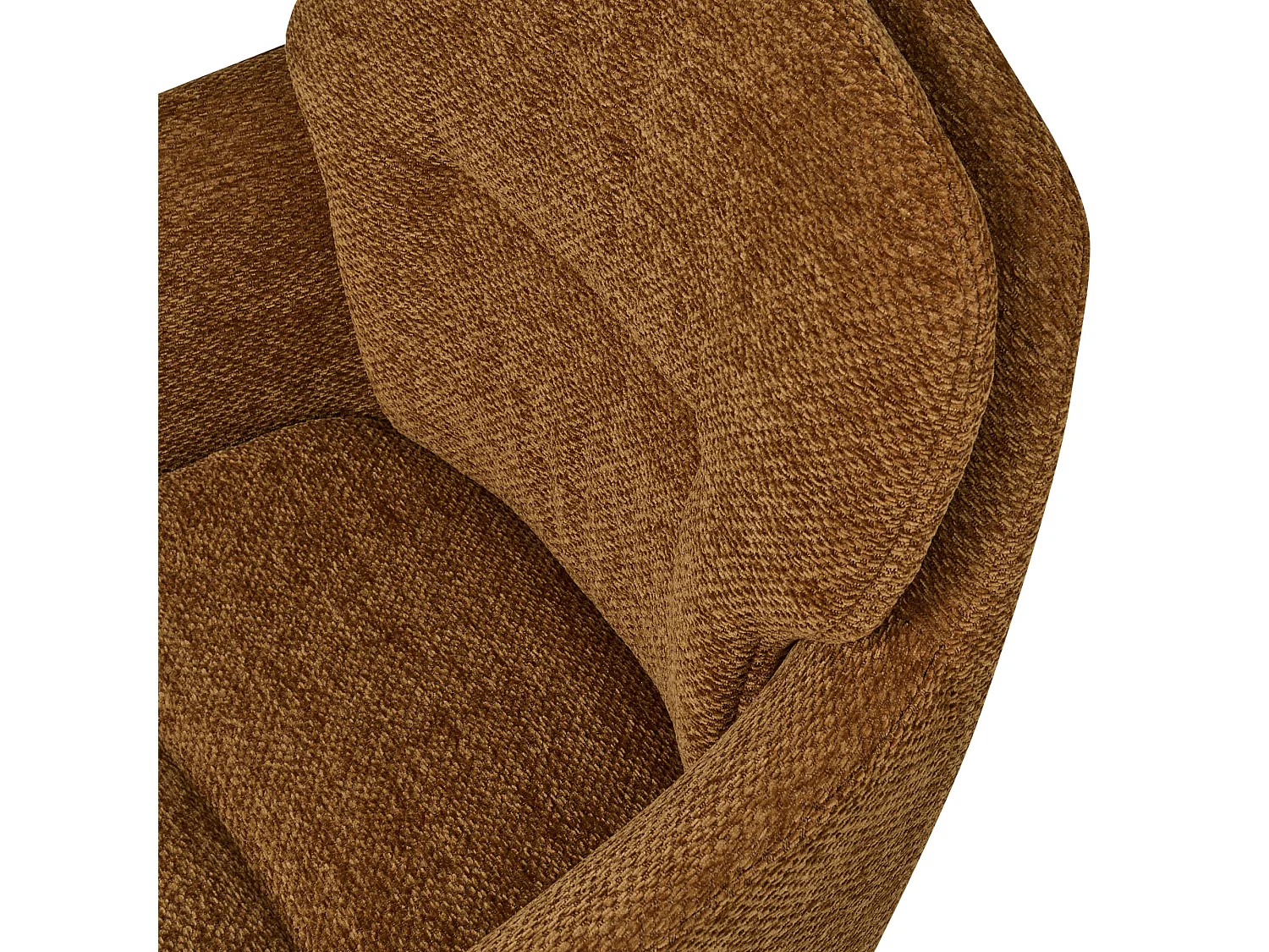 Lot de 2 chaises de table en tissu chenille RUNA
