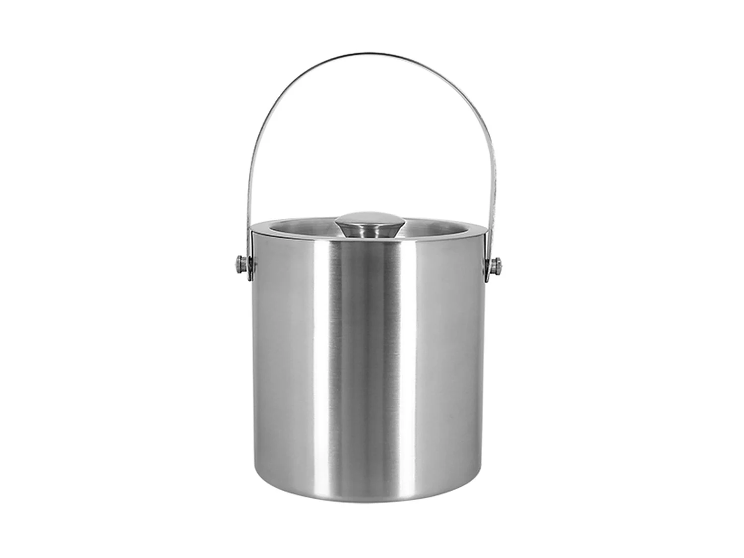 Novastyl - Seau à Glace 1.5l En Acier Inoxydable Double Paroi Avec Couvercle