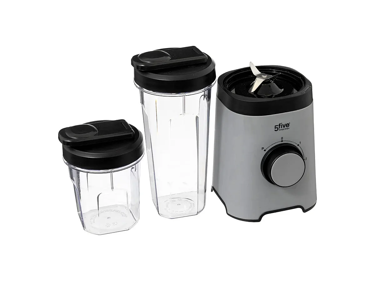 Blender Individuel "2 Bouteilles" 33cm Gris