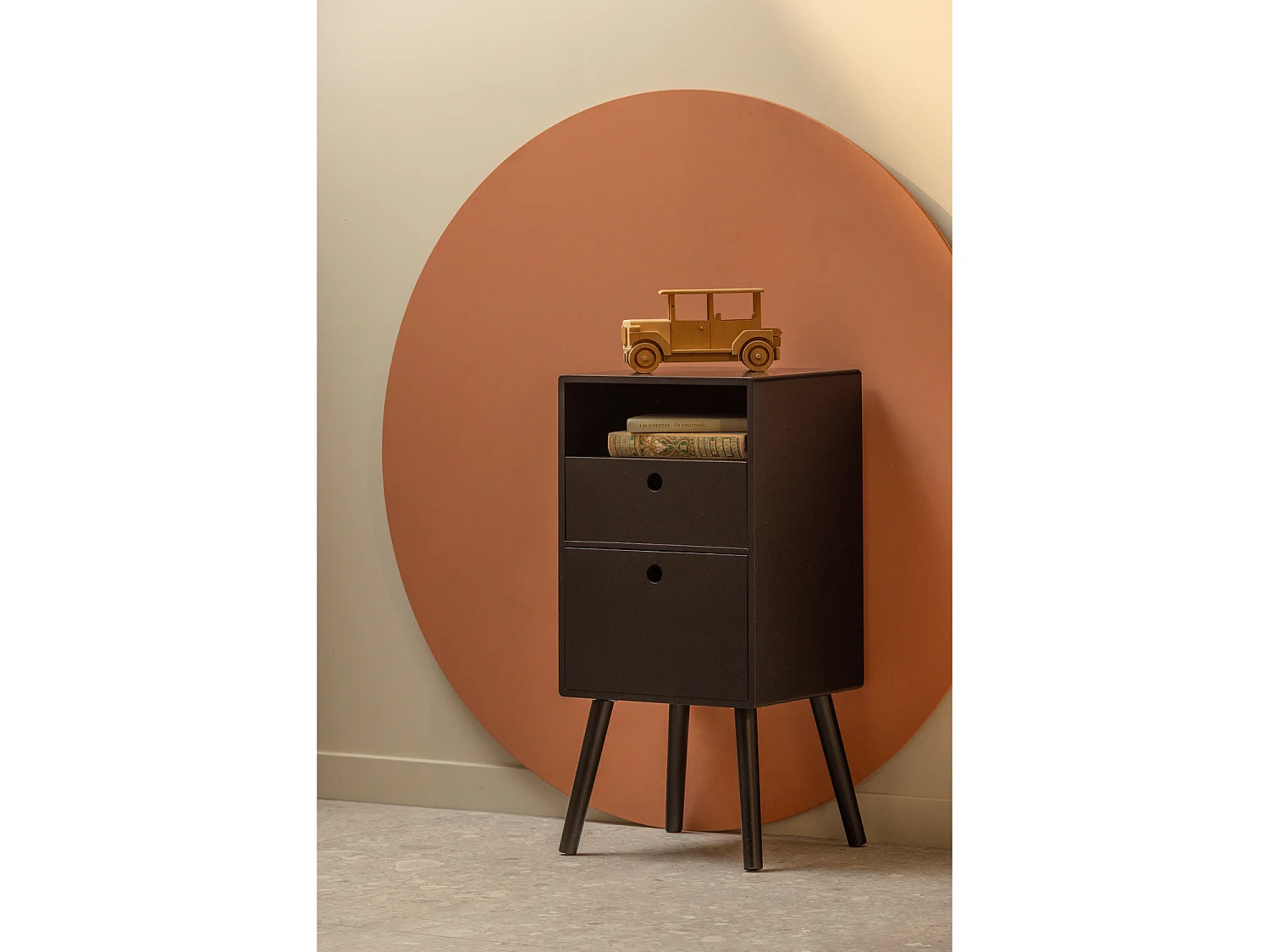 Table de chevet 2 tiroirs en pin OZZY