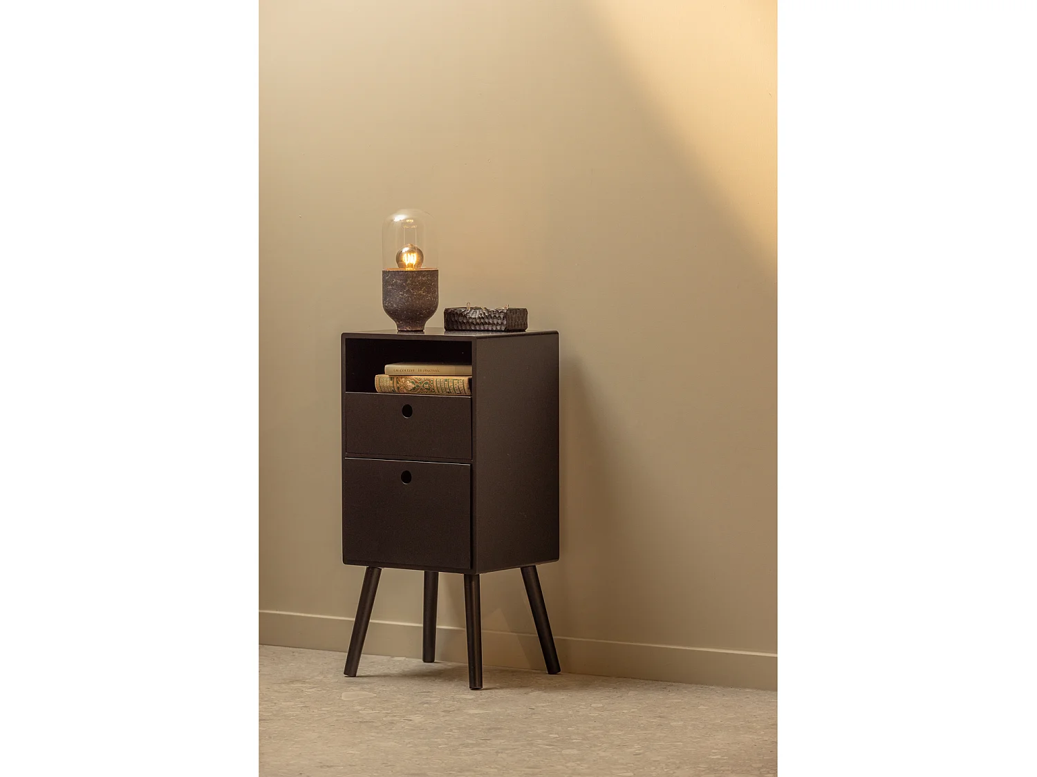 Table de chevet 2 tiroirs en pin OZZY