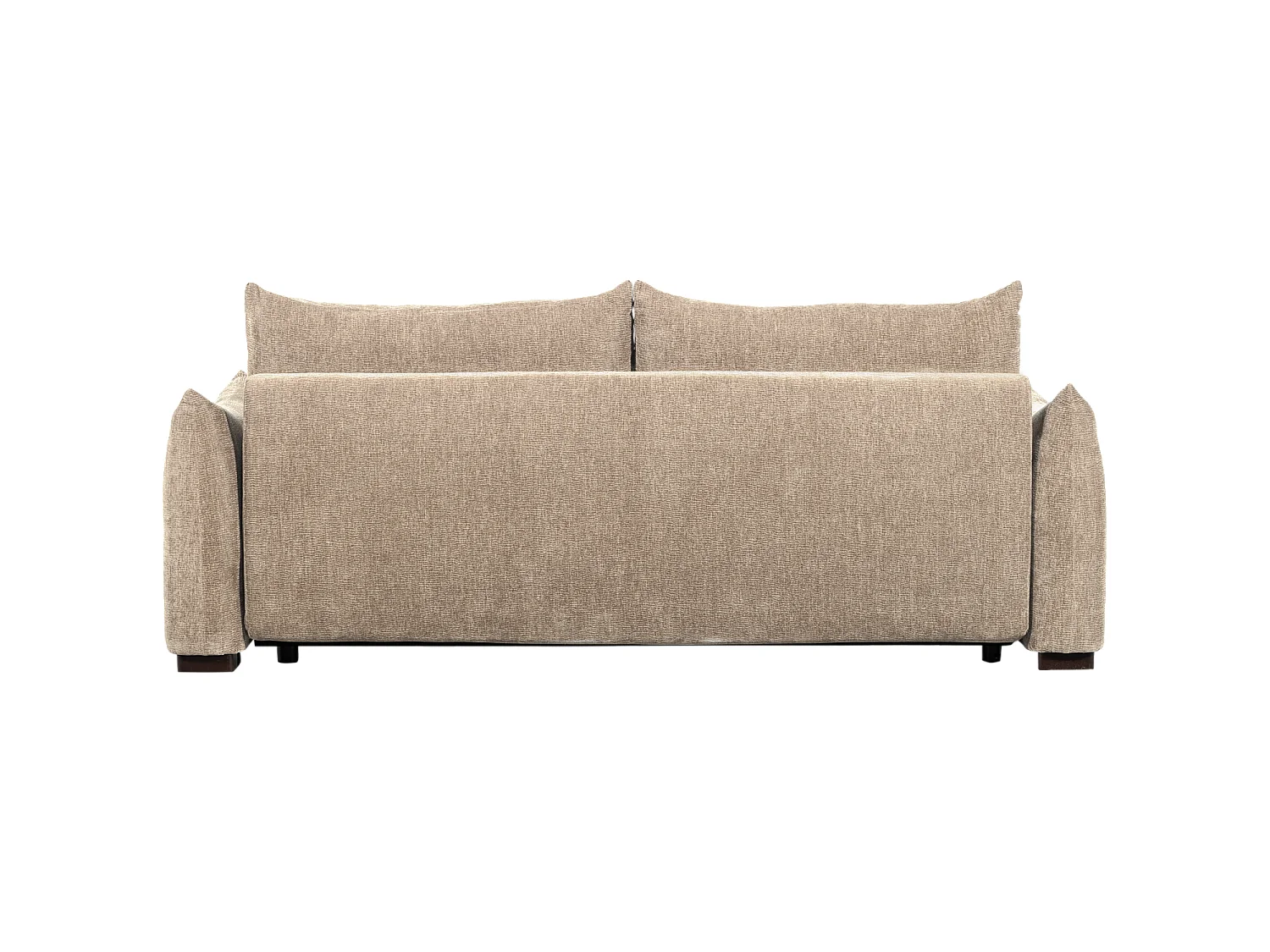 Canapé convertible clic-clac 3 places en tissu chenille JONNE