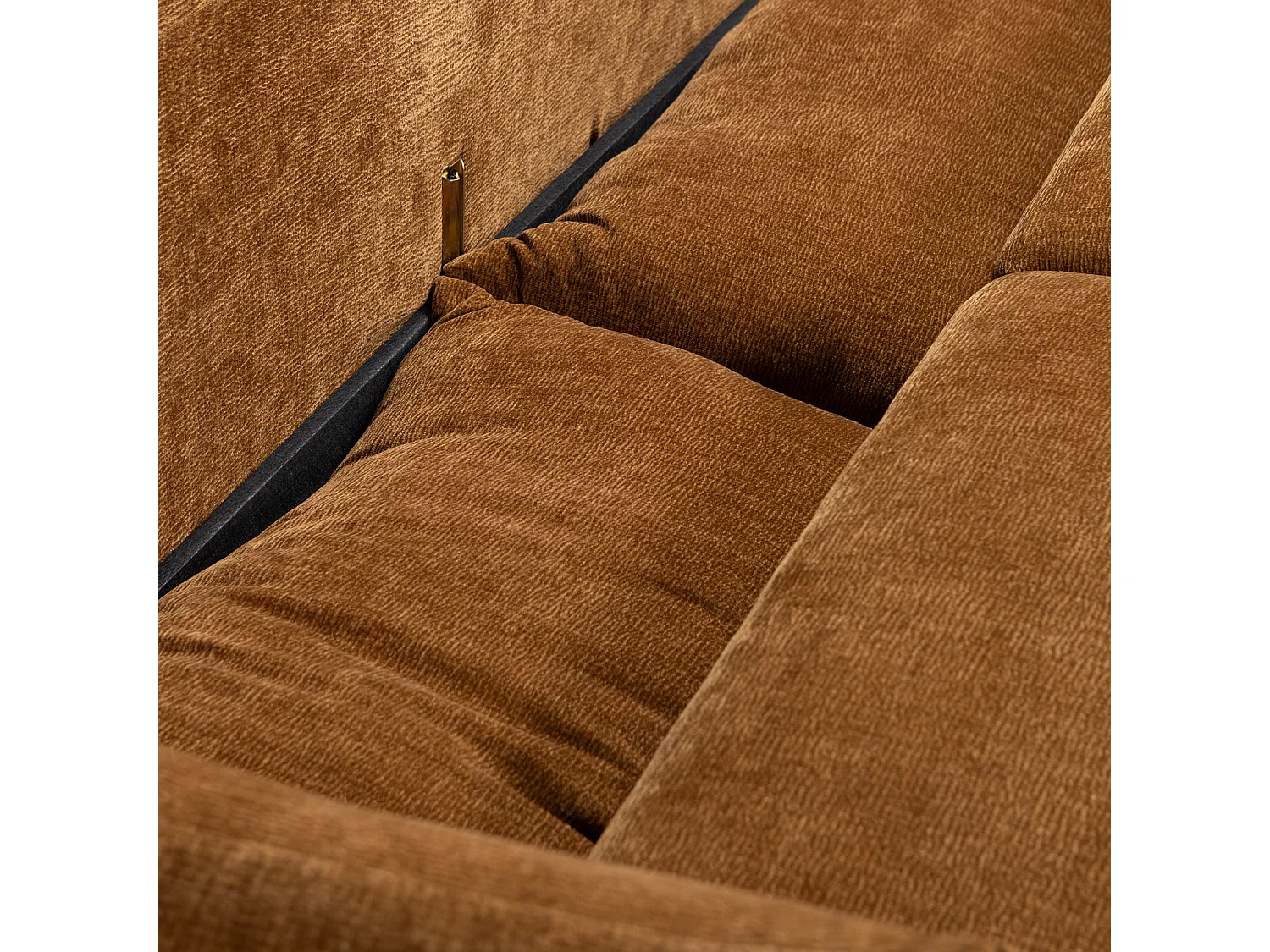 Canapé convertible clic-clac 3 places en tissu chenille JONNE