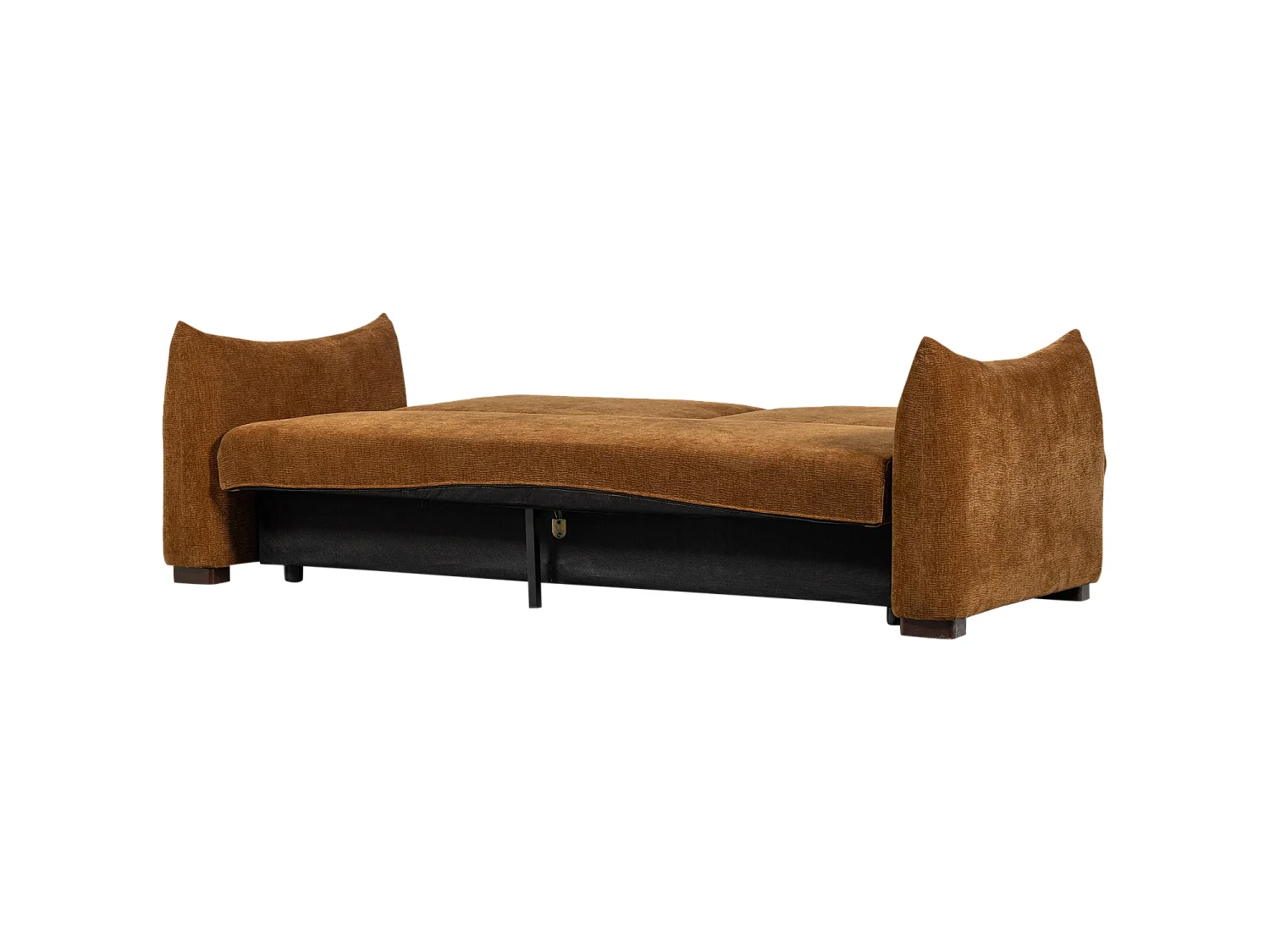 Canapé convertible clic-clac 3 places en tissu chenille JONNE