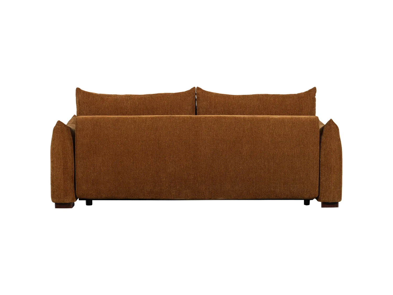 Canapé convertible clic-clac 3 places en tissu chenille JONNE