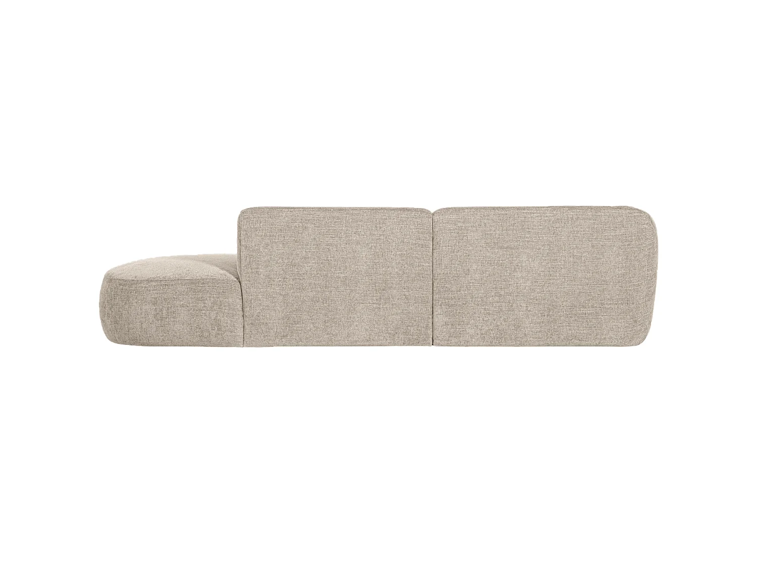 Canapé d'angle gauche en tissu POLLY