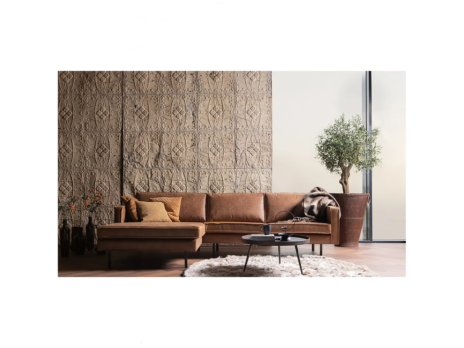 Chaise longue aspect RODEO