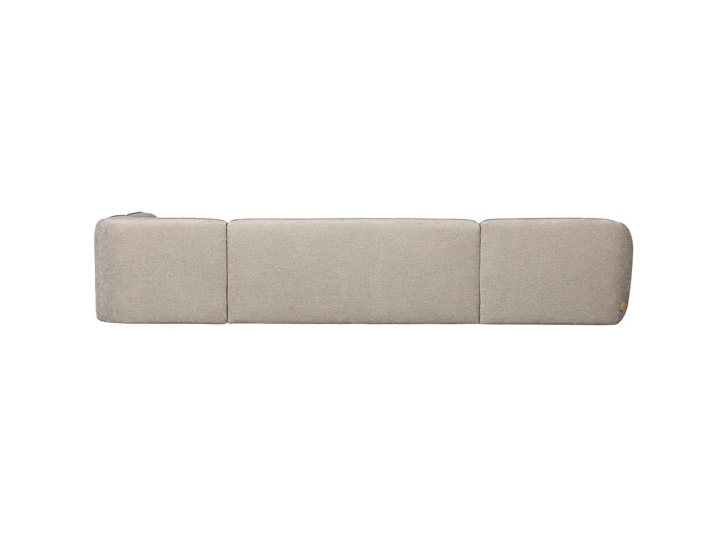 Canapé u-forme droit en tissu tissé POLLY