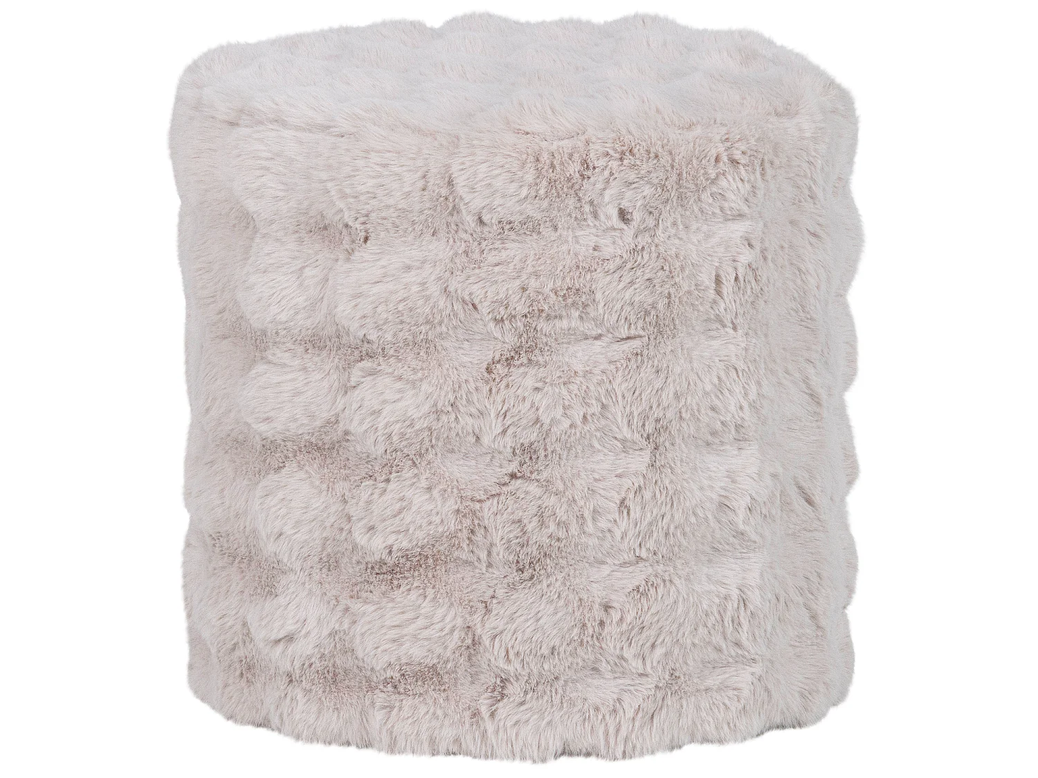 Pouf haut en tissu moelleux OLVEN