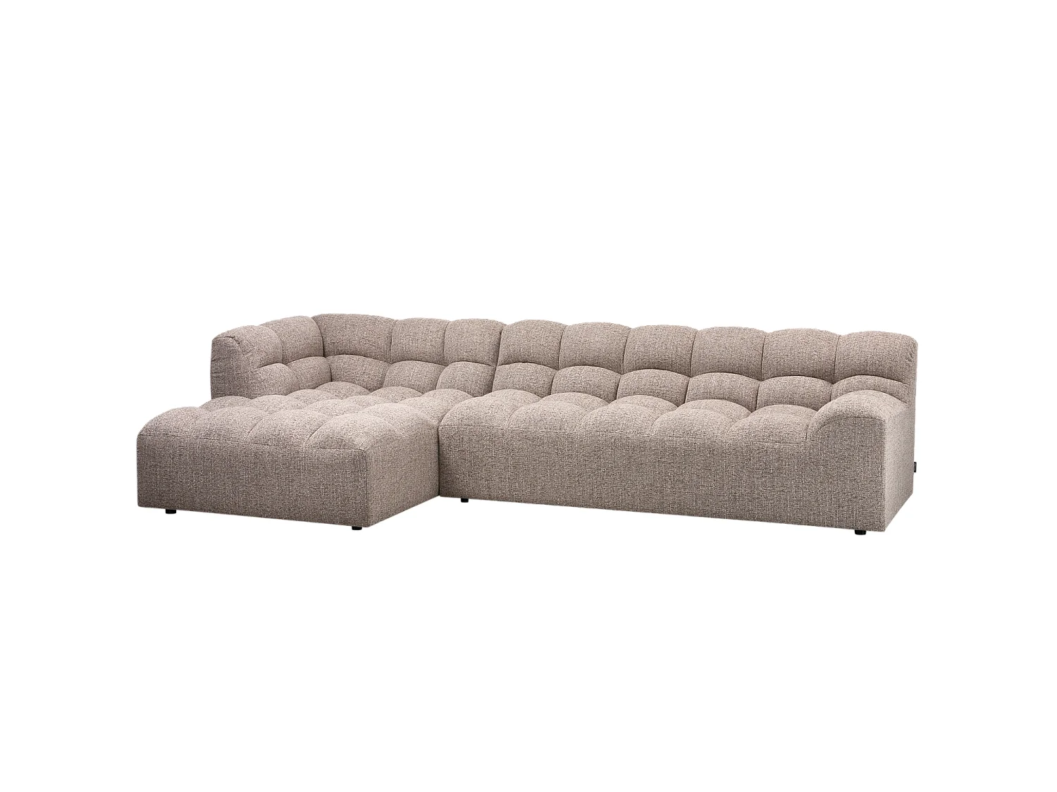 Canapé d'angle gauche en tissu ALLURE
