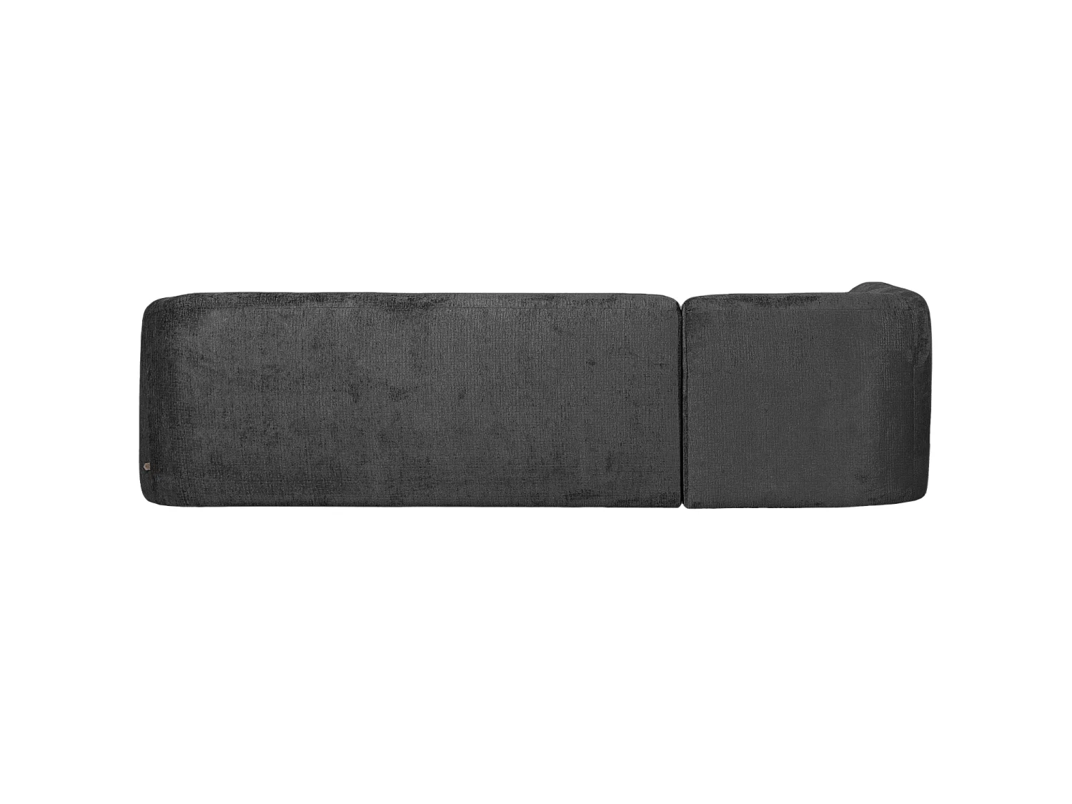 Canapé d'angle gauche en tissu velours SLOPING