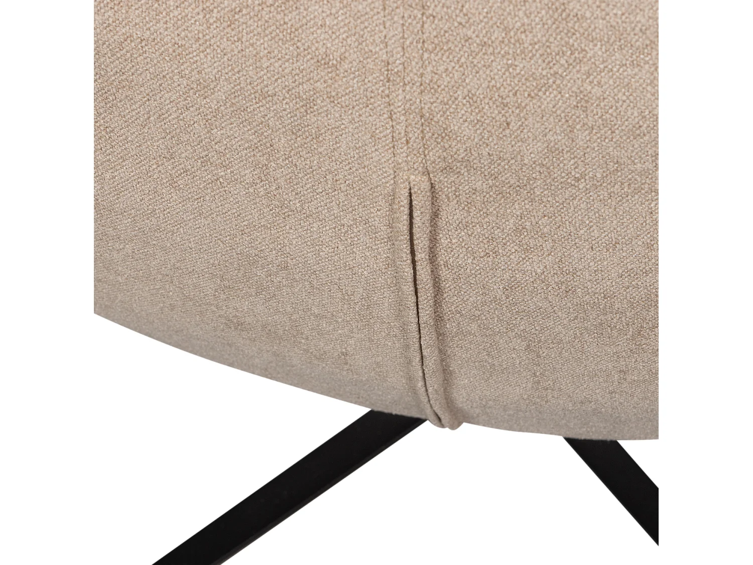 Fauteuil pivotant en tissu tissé MAUDI