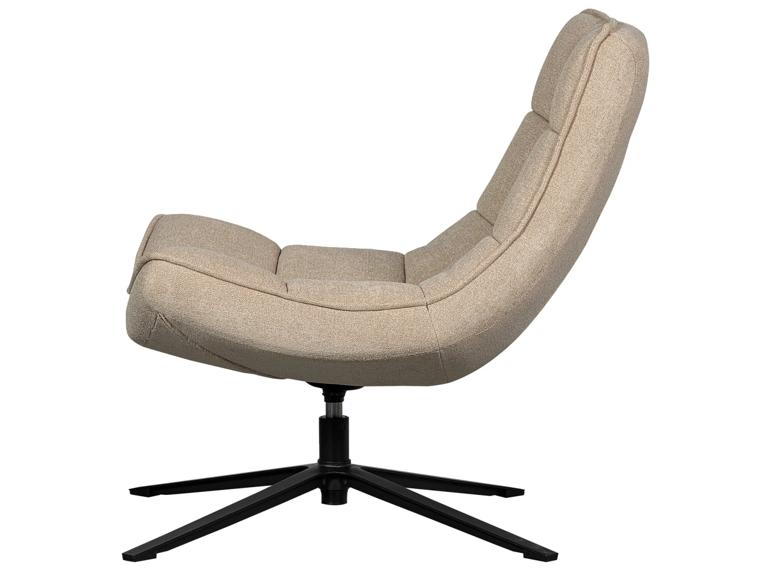 Fauteuil pivotant en tissu tissé MAUDI