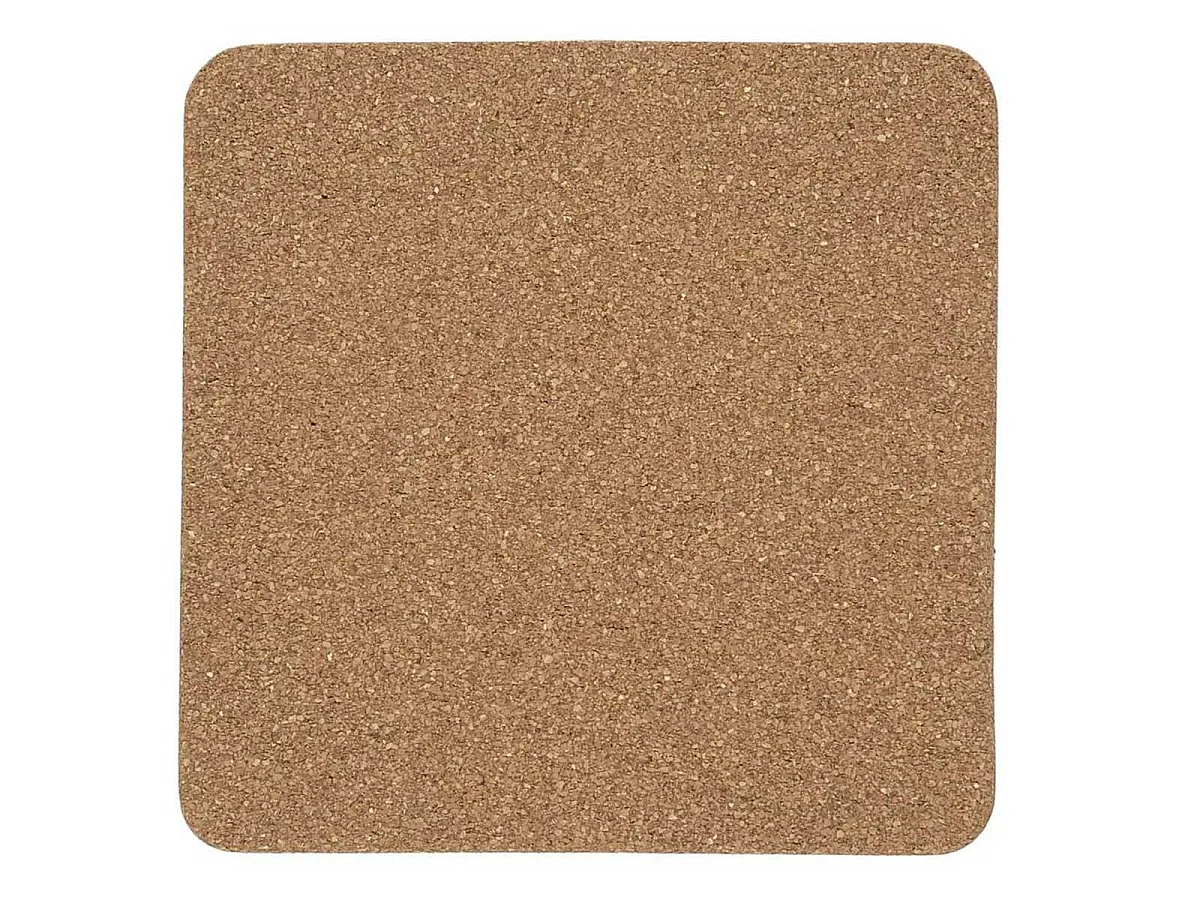 Dessous de Plat Carré en Liège "Colby" 19cm Marron
