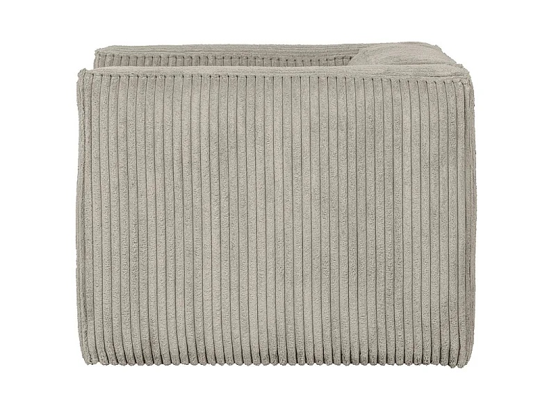 Fauteuil en tissu côtelé BEAN