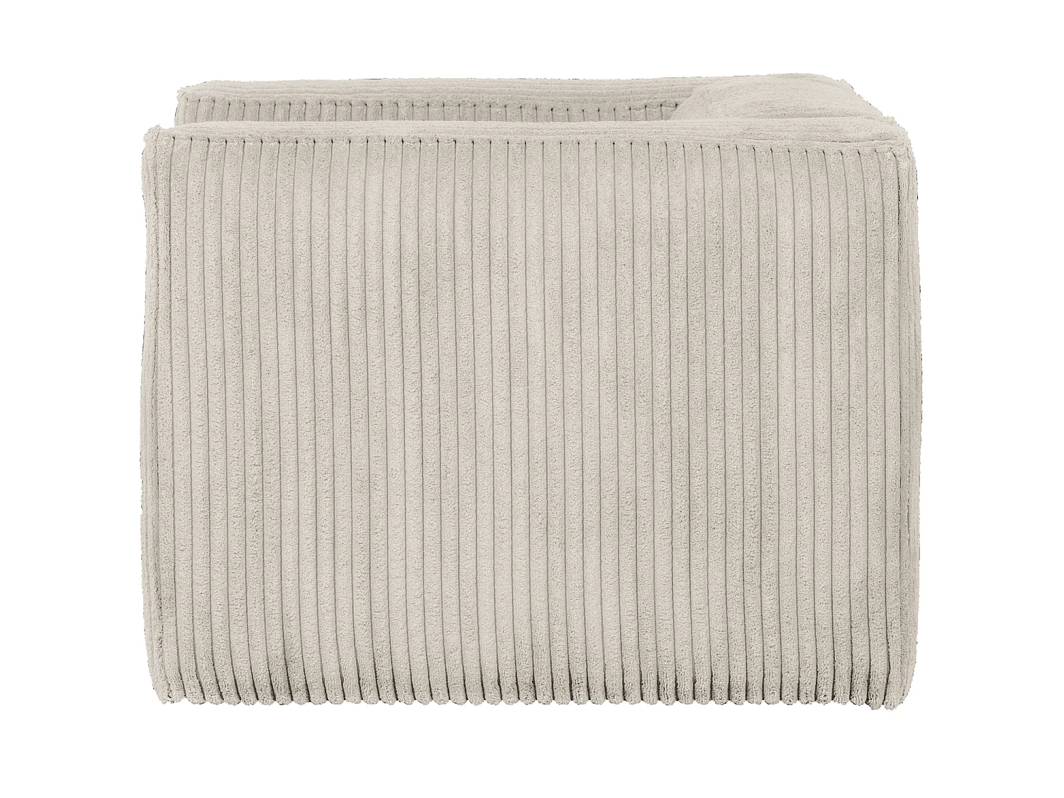 Fauteuil en tissu côtelé BEAN