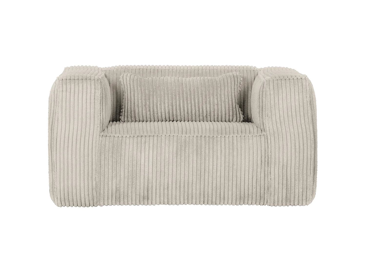 Fauteuil en tissu côtelé BEAN