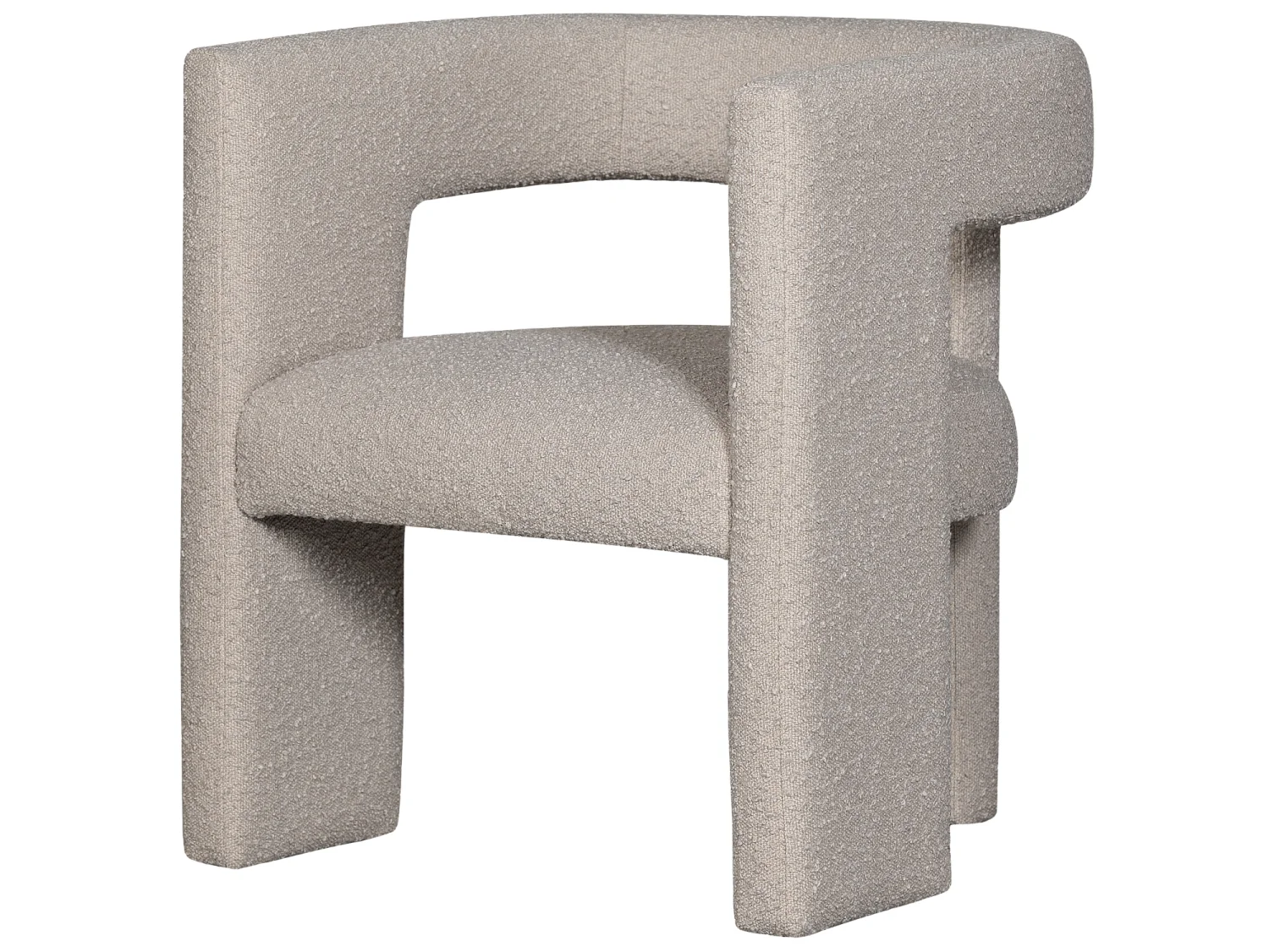 Fauteuil en bouclé TIWA