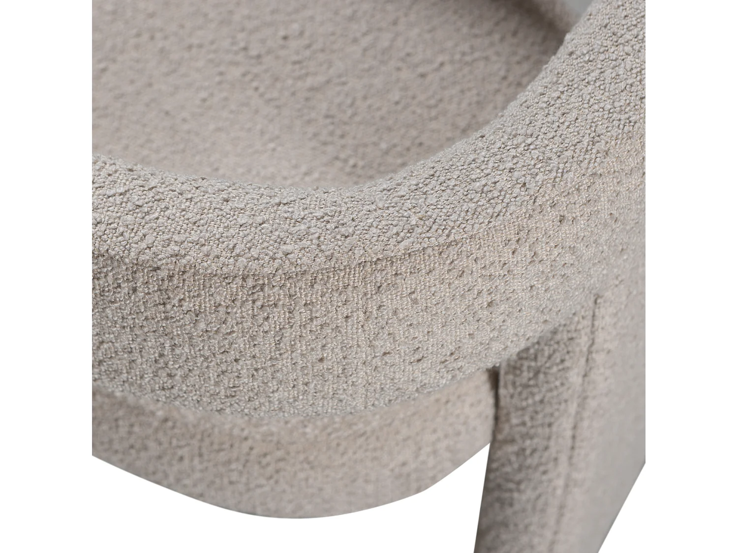 Fauteuil en bouclé TIWA