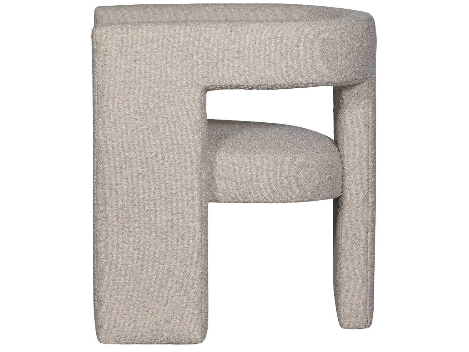 Fauteuil en bouclé TIWA