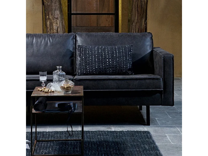 Canapé aspect cuir RODEO