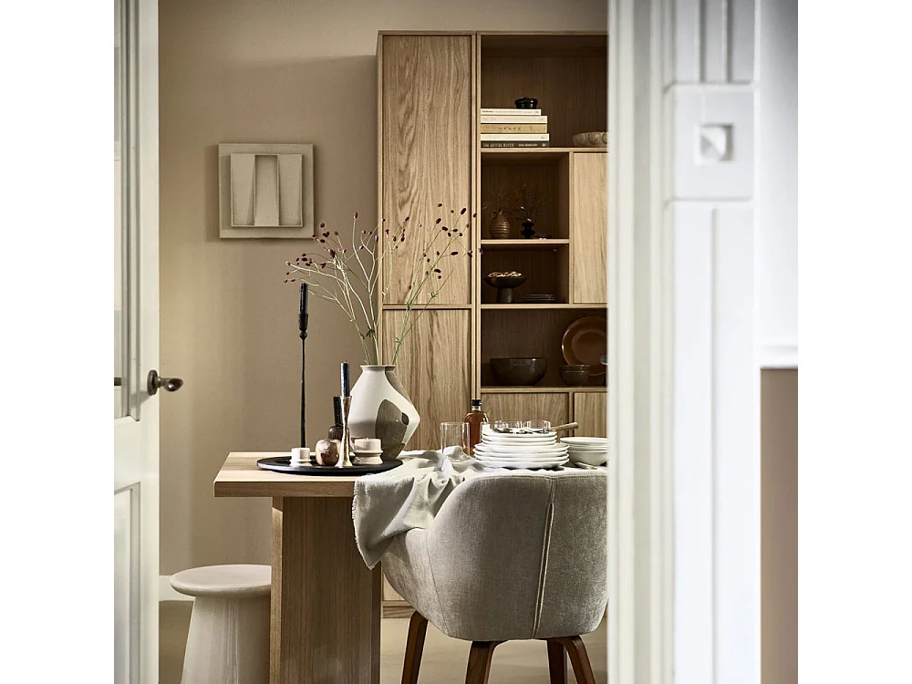 Armoire de rangement placage de chêne MODULAIR