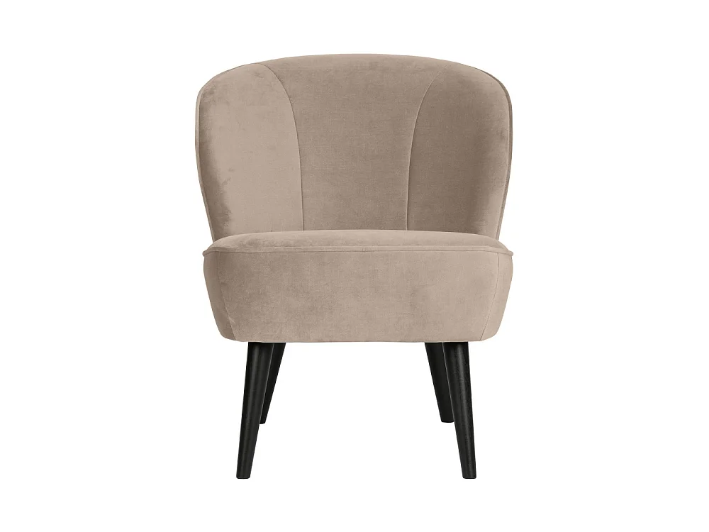 Fauteuil en velours SARA