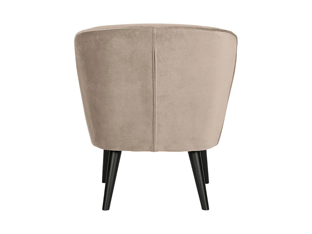 Fauteuil en velours SARA