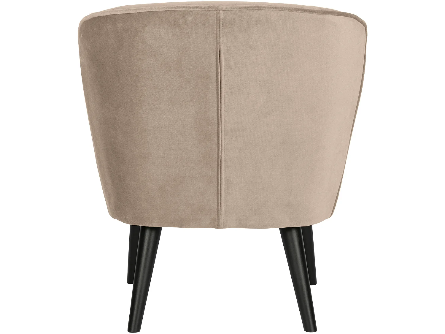 Fauteuil en velours SARA